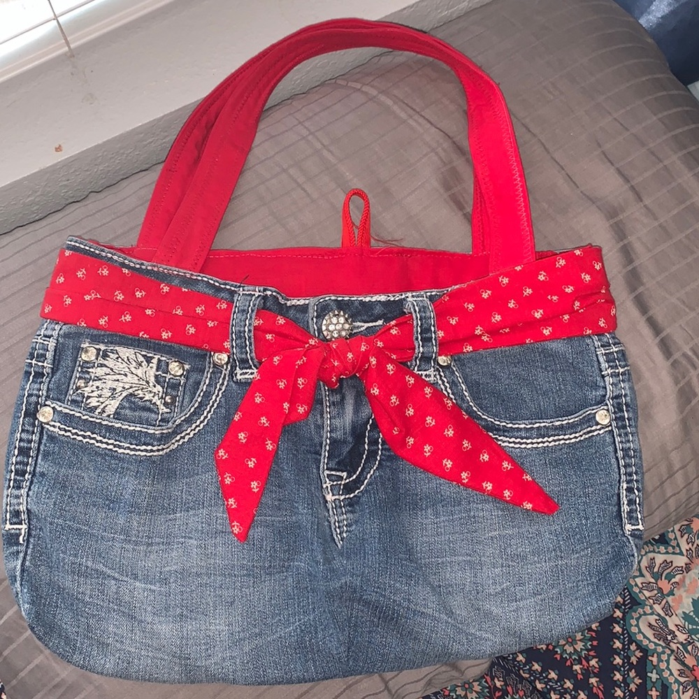 cute homemade jean purse!